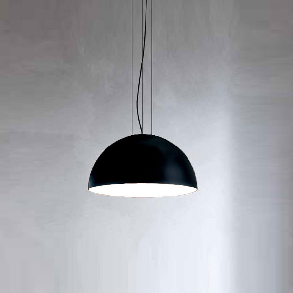 RUGIADA PENDANT 122.24 - matte black - white opaque