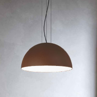 RUGIADA PENDANT 122.28 - corten - white opaque