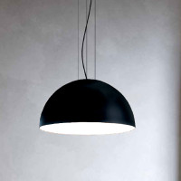 RUGIADA PENDANT 122.28 - matte black - white opaque