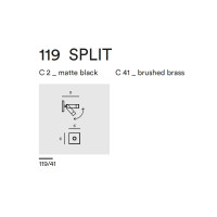 SPLIT WALL 119.41 - matte black