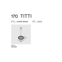 TITTI PENDANT 170.23 - matte black