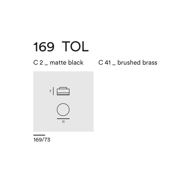 TOL WALL CEILING 169.73 - brushed brass
