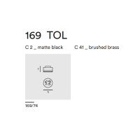 TOL WALL CEILING 169.74 - matte black