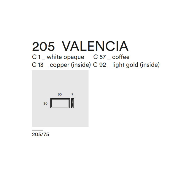 VALENCIA WALL CEILING 205.75 - coffee - light gold