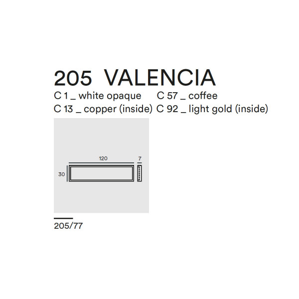 VALENCIA WALL CEILING 205.77 - coffee - copper