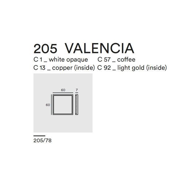 VALENCIA WALL CEILING 205.78 - coffee - copper