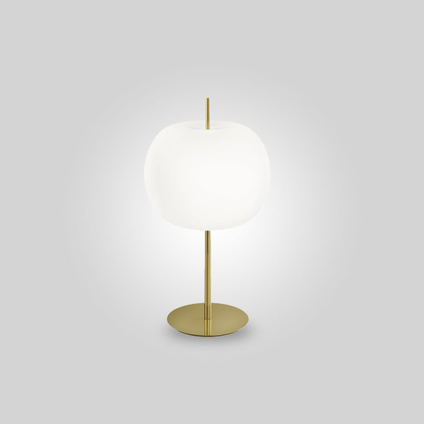 KUSHI XL TABLE - brass