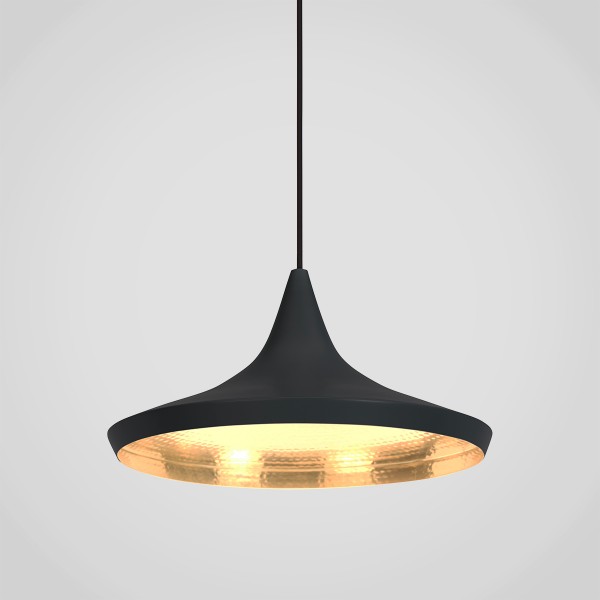 Beat Wide Pendant - Black