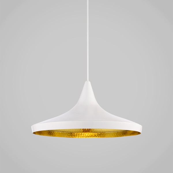 Beat Wide Pendant - White