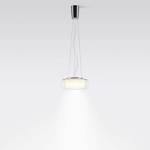 CURLING SUSPENSION S - rope - glass clear - conical
