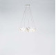 ZOOM 1 SUSPENSION - brushed stainless steel - translucent foil