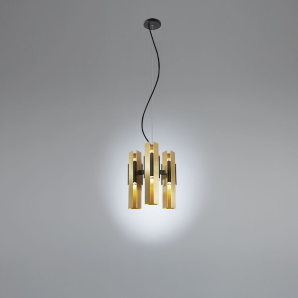 Excalibur Chandelier .23 - brushed brass