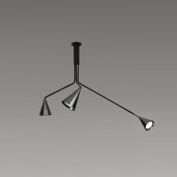 Gordon Chandelier .15abc - black chrome