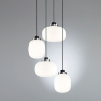 Legier Chandelier .14 - light grey - opal white