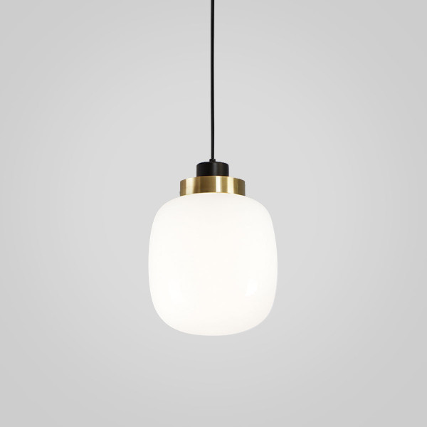 Legier Pendant .22 - brushed brass - opal white