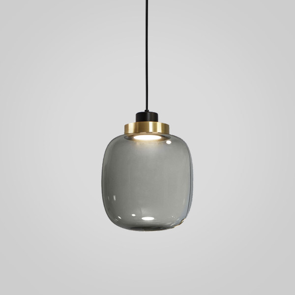 Legier Pendant .22 - brushed brass - smoked