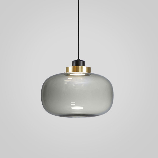 Legier Pendant .24 - brushed brass - smoked