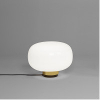 Legier Table .34 - brushed brass - opal white