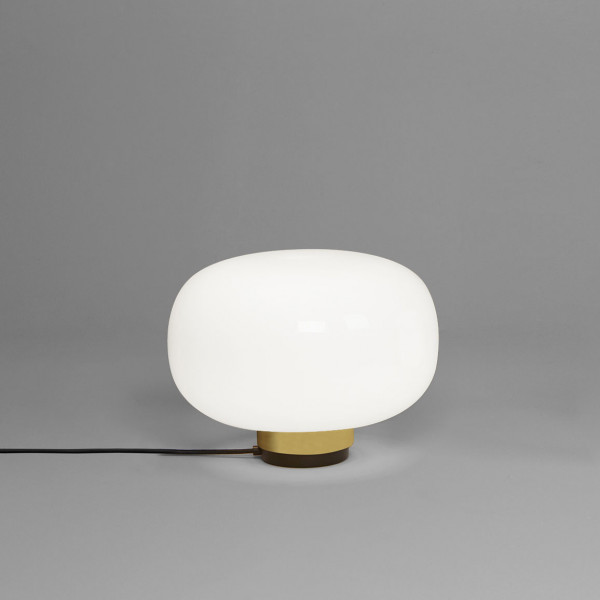 Legier Table .34 - brushed brass - opal white