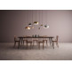 Molly Chandelier .14 - sand black - brushed brass