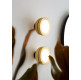 Molly Chandelier .14 - sand black - brushed brass