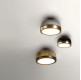 Molly Pendant .22 - sand black - brushed brass