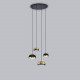 Molly Pendant .22 - sand black - brushed brass