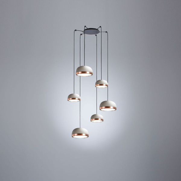 Molly Chandelier .26 - sand grey - copper