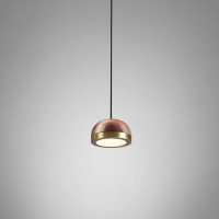 Molly Pendant .21 - copper - brushed brass