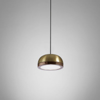 Molly Pendant .22 - brushed brass - copper