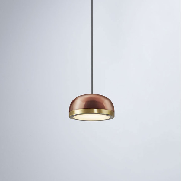Molly Pendant .22 - copper - brushed brass