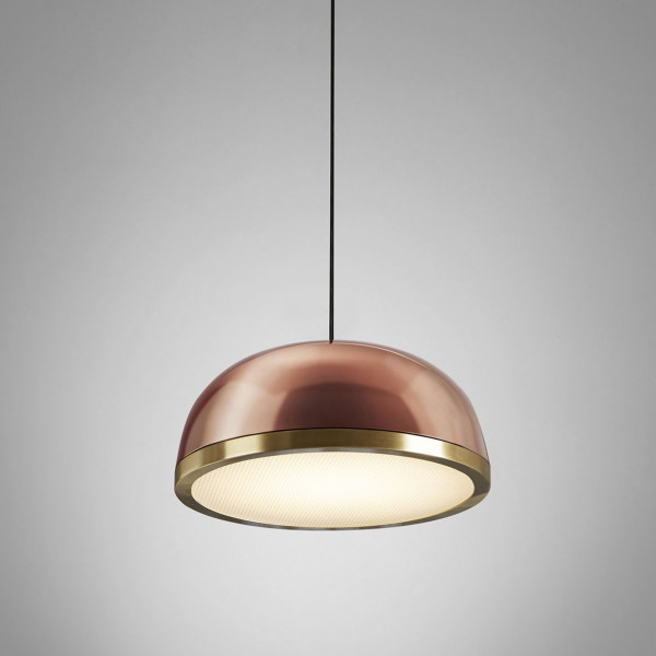 Molly Pendant .23 - copper - brushed brass