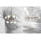 Nabila Chandelier .12 - black chrome - smoked