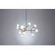 Nabila Chandelier .12 - brushed brass - clear