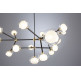 Nabila Chandelier .10 - black chrome - smoked