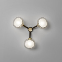 Nabila Wall Ceiling .73 - brushed brass - clear