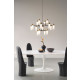 Osman Chandelier .17 - black chrome - smoke