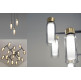 Osman Pendant .21 - brushed brass - clear