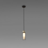 Osman Pendant .21 - brushed brass - clear