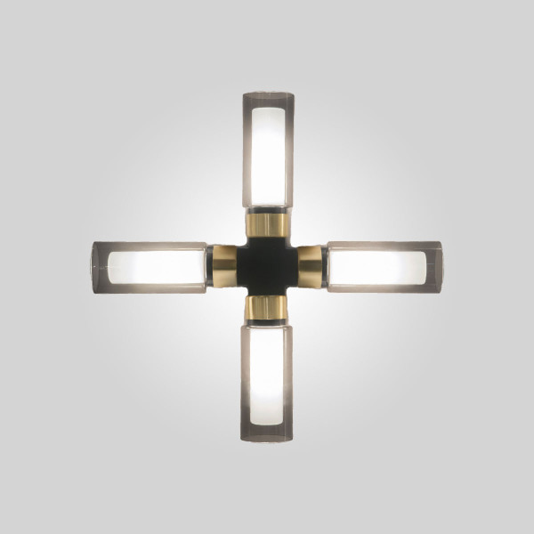 Osman Wall Ceiling .74 - brushed brass - clear