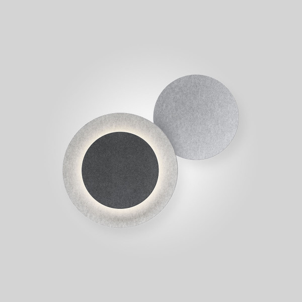 PUCK WALL ART 5486 - 2700K - grey felt dark D1 - grey felt light L1