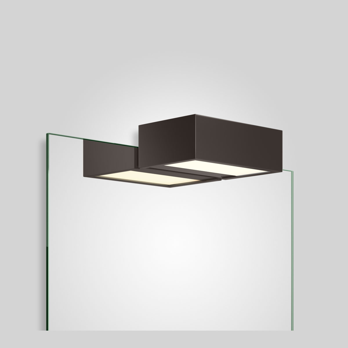 BOX 1-15 N LED SPIEGELAUFSTECKLEUCHTE - 2700K - dunkelbronze