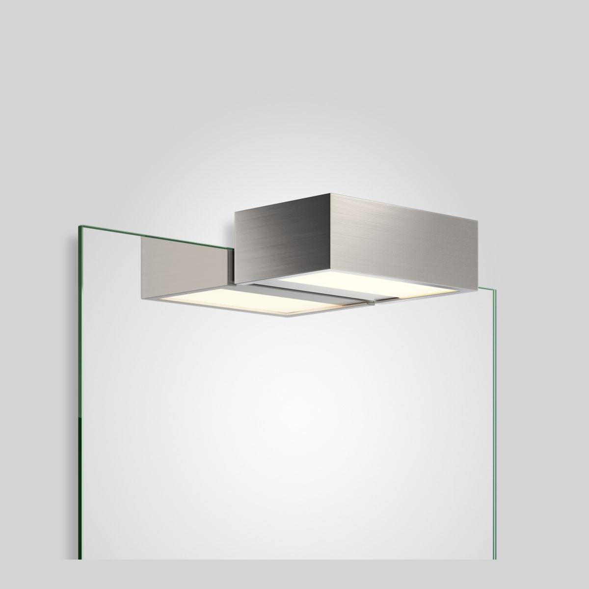 BOX 1-15 N LED SPIEGELAUFSTECKLEUCHTE - 2700K - nickel satiniert