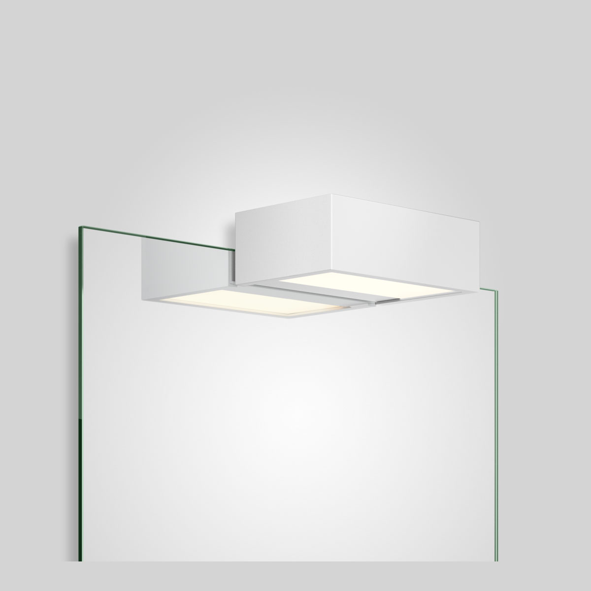 BOX 1-15 N LED SPIEGELAUFSTECKLEUCHTE - 2700K - weiss matt