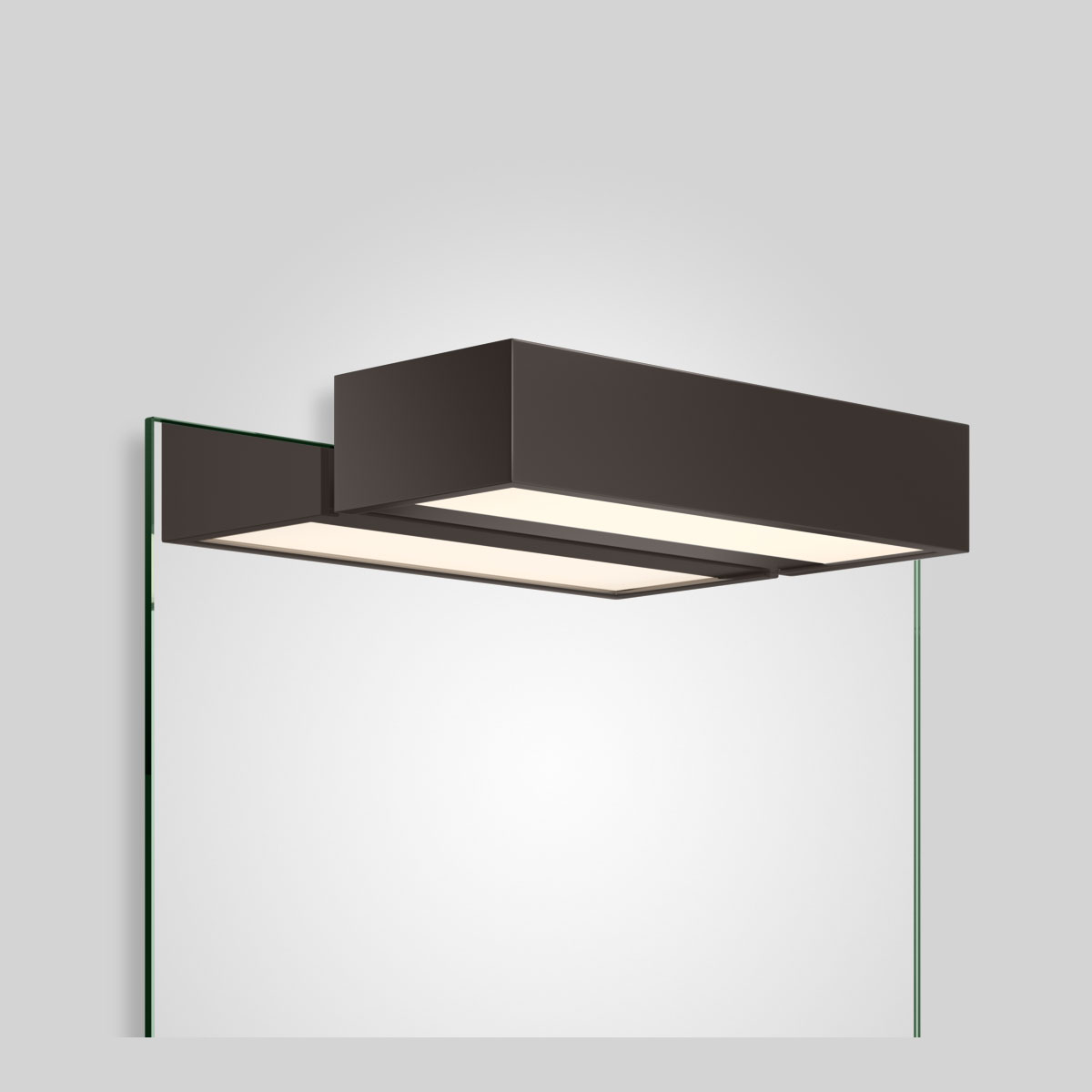 BOX 1-25 N LED SPIEGELAUFSTECKLEUCHTE - 2700K - dunkelbronze