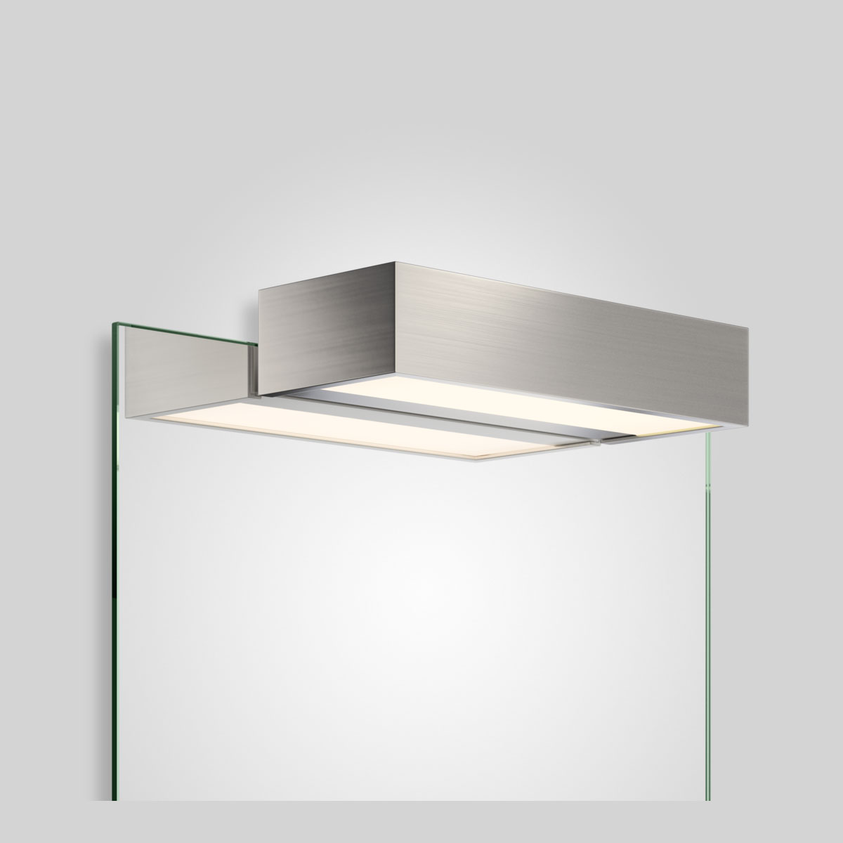 BOX 1-25 N LED SPIEGELAUFSTECKLEUCHTE - 2700K - nickel satiniert