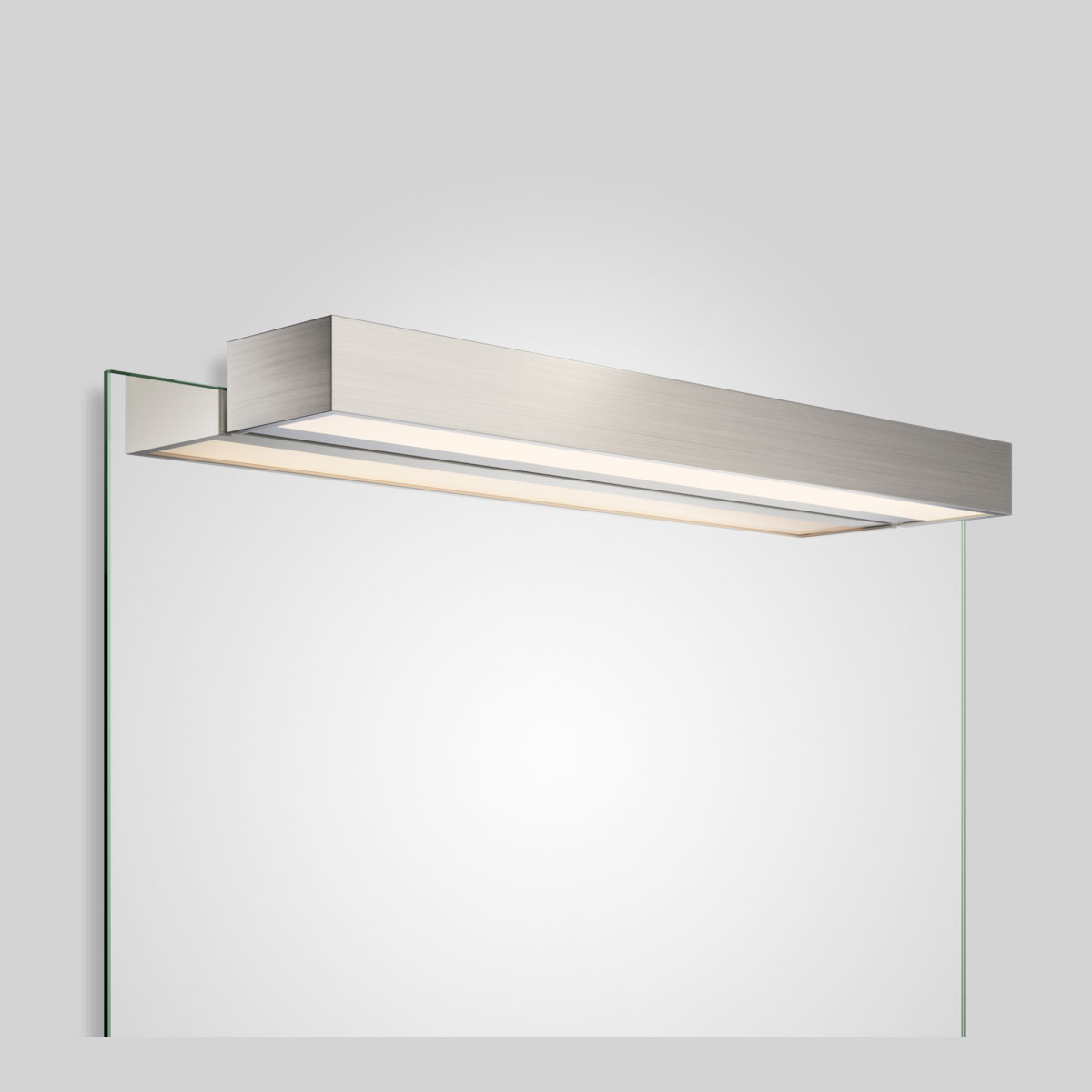 BOX 1-60 N LED SPIEGELAUFSTECKLEUCHTE - 2700K - nickel satiniert